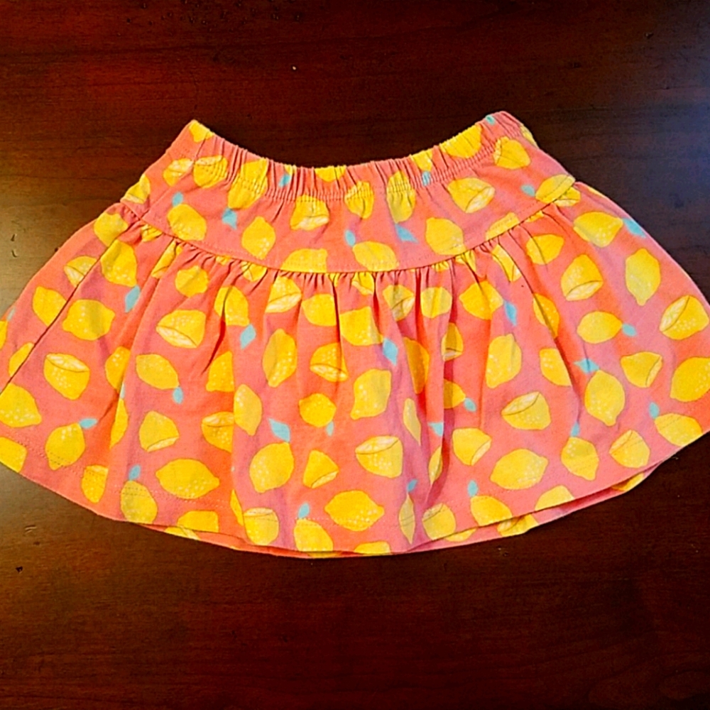 12m Falls Creek kids lemon skort